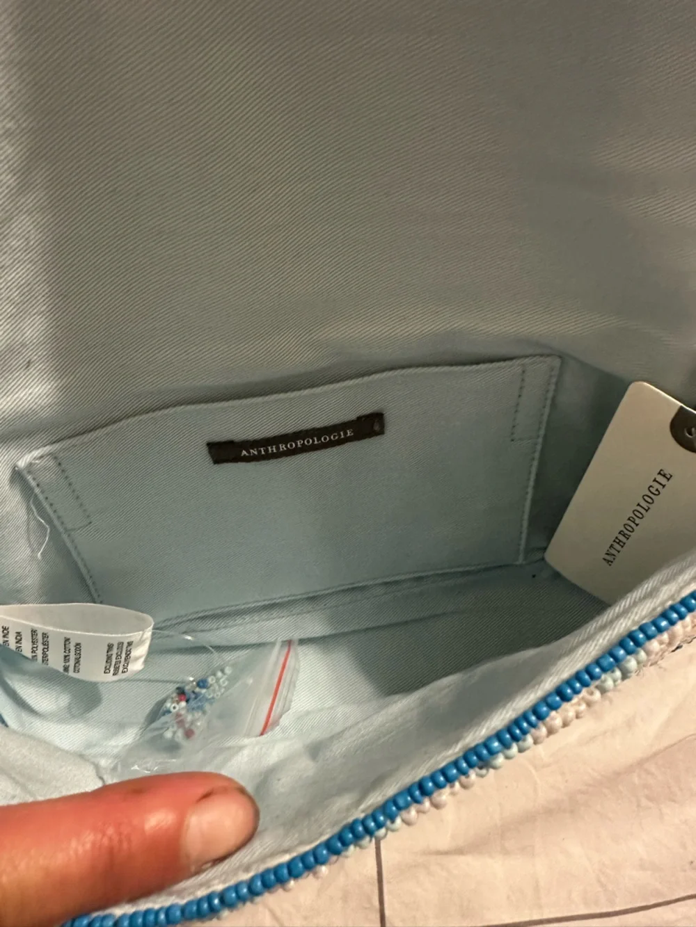 NWT Anthropologie Fiona Beaded Bag: Food & Drink Edition Bon Appetit - Picture 6 of 6